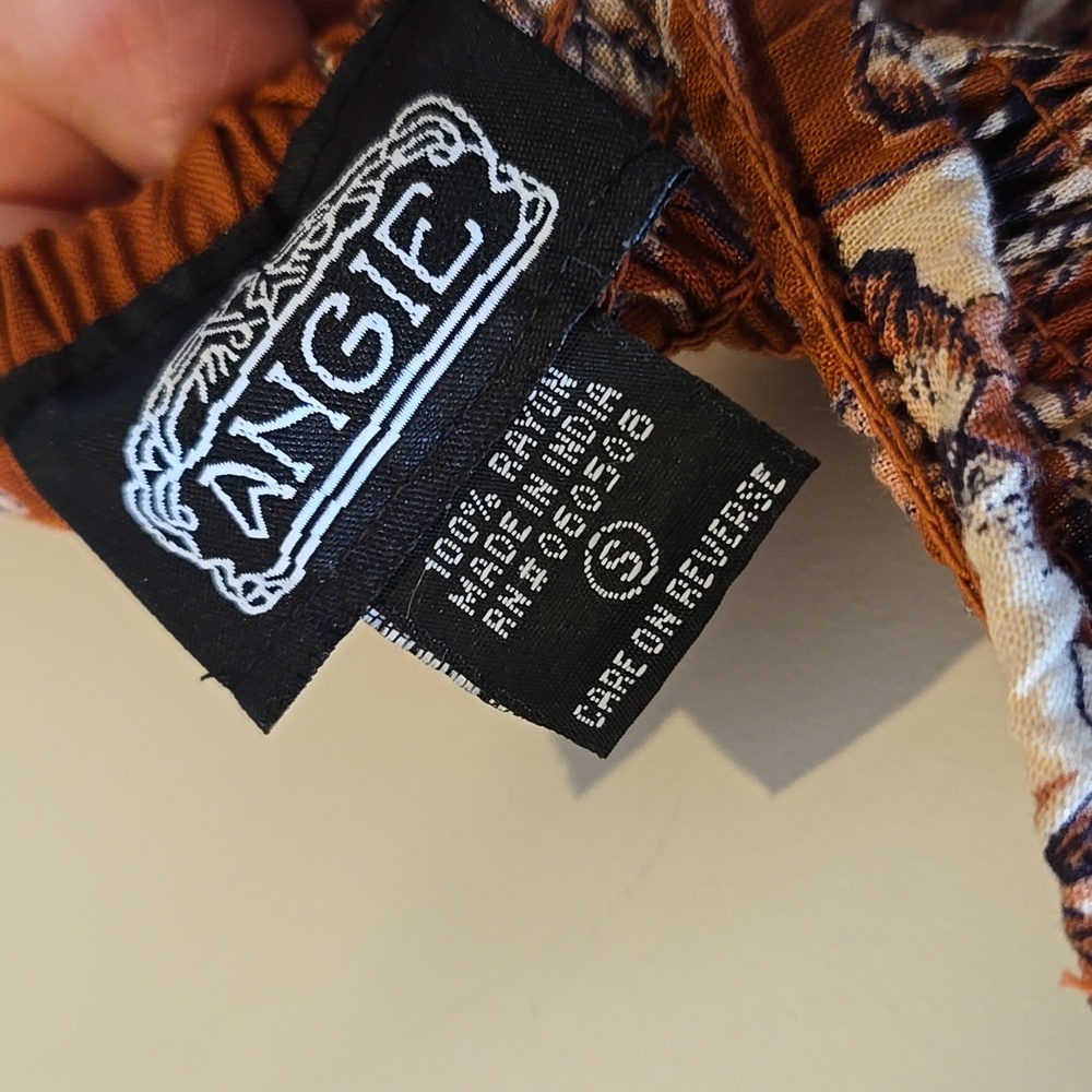 Floral Rust Dress Small - Picture 7 of 12